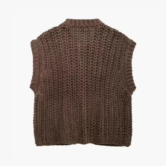 | Button Detailing Sweater Vest
