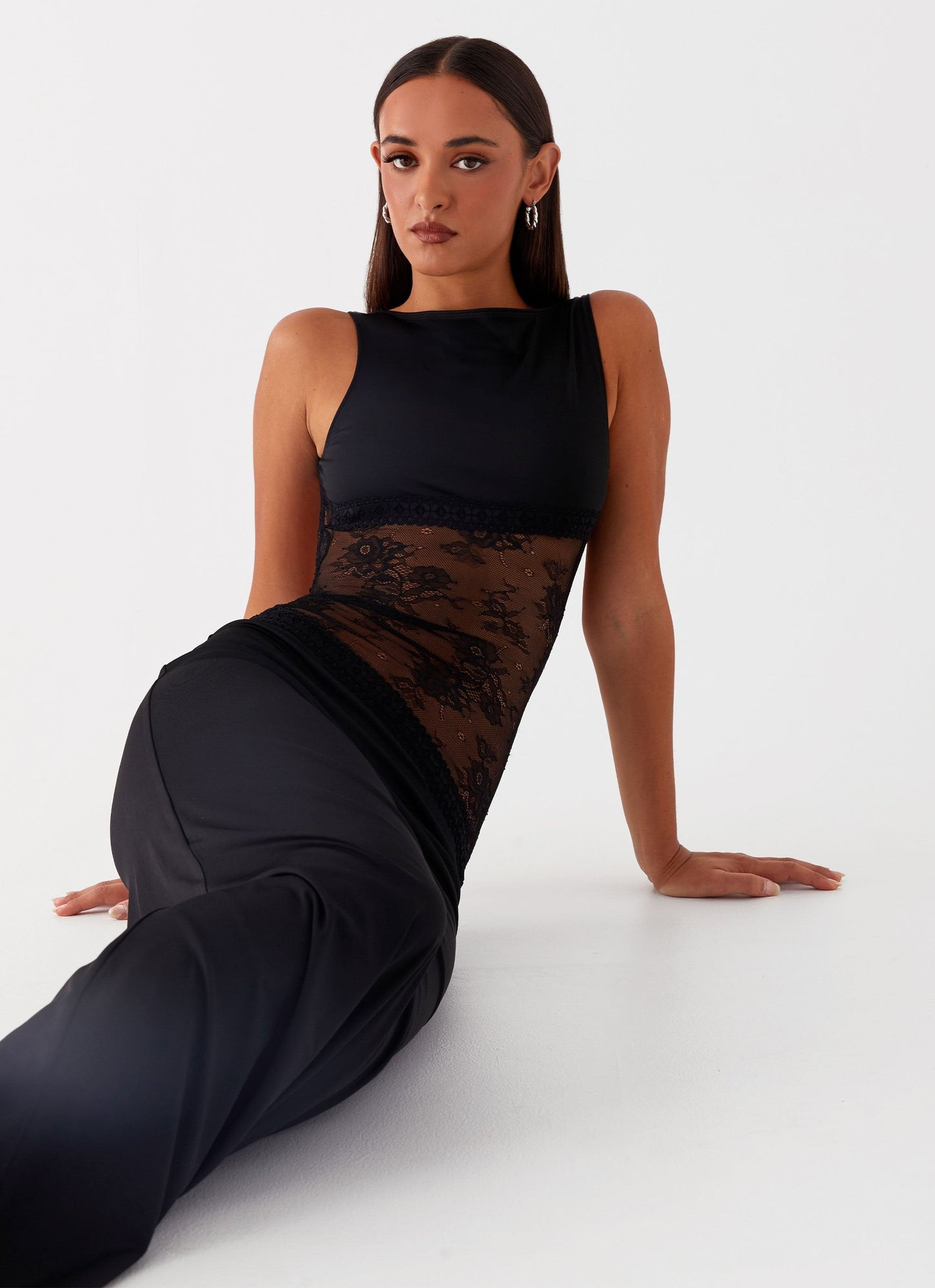 | Flowing Silhouette Maxi Dress
