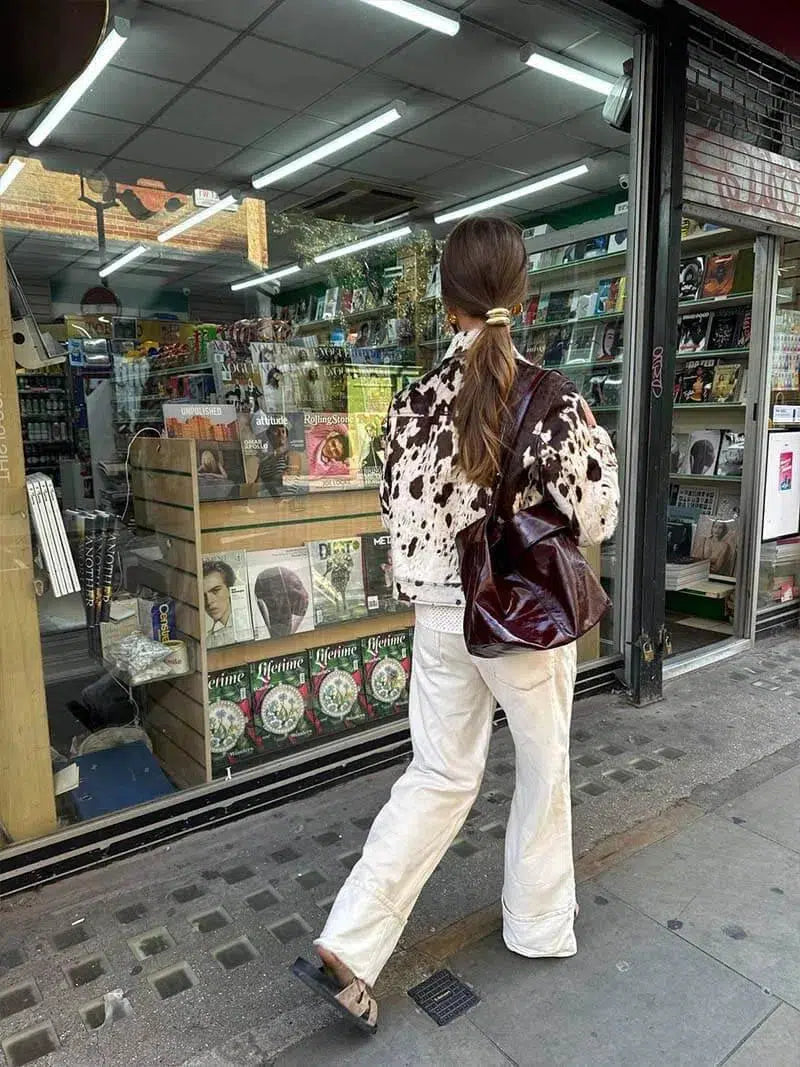 | Cow Print Jacket