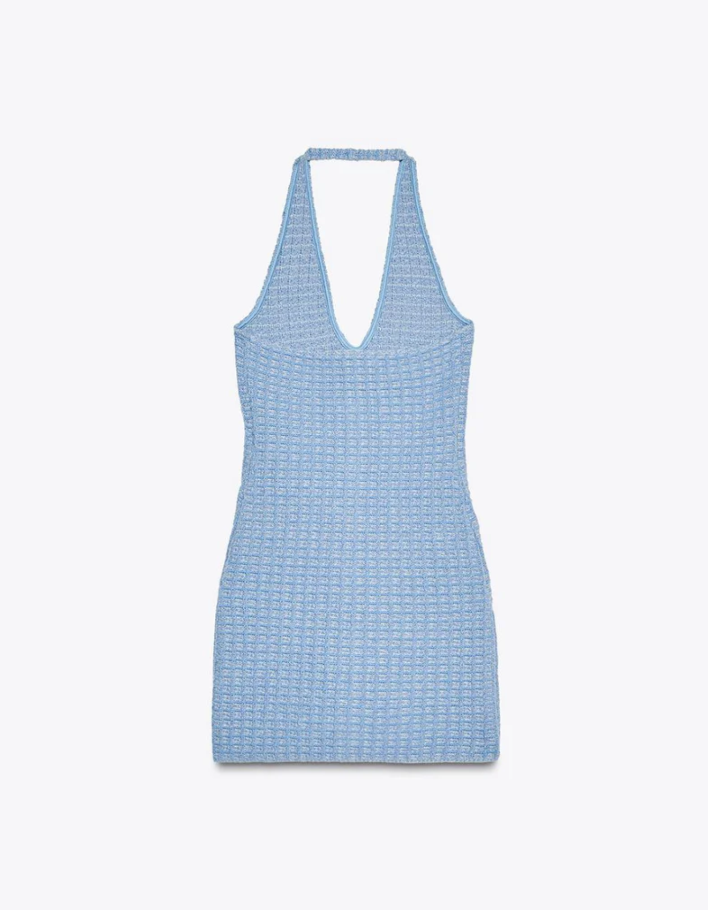 | Tweed Texture Halterneck Mini Dress