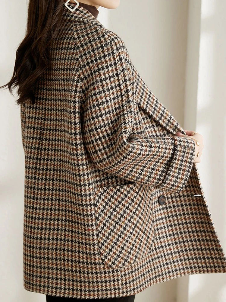 | Women's Check Blazer Jacket