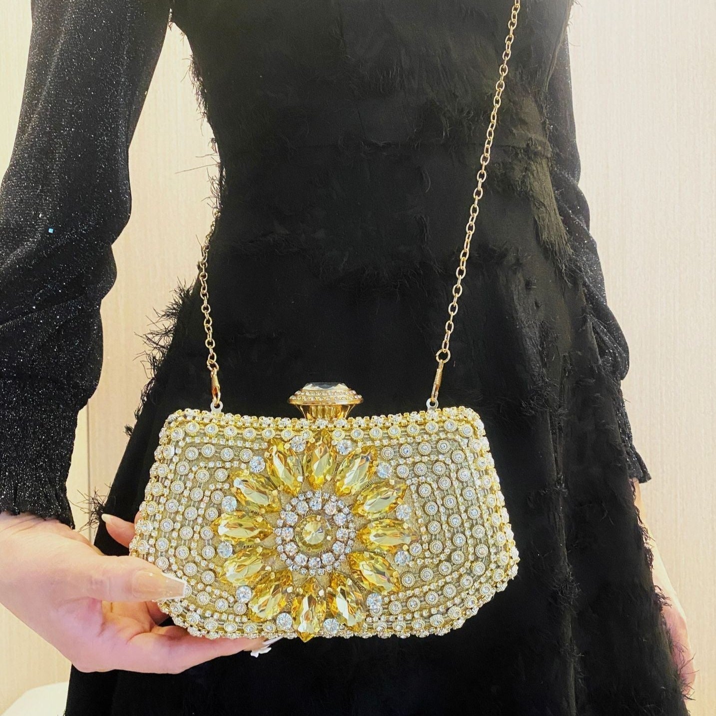 Velma Diamond Clutch Bag