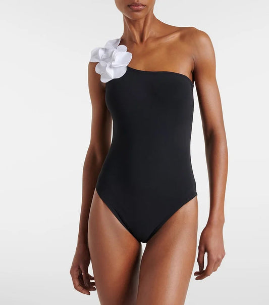 Pablo One Shoulder Swimsuit - Black
