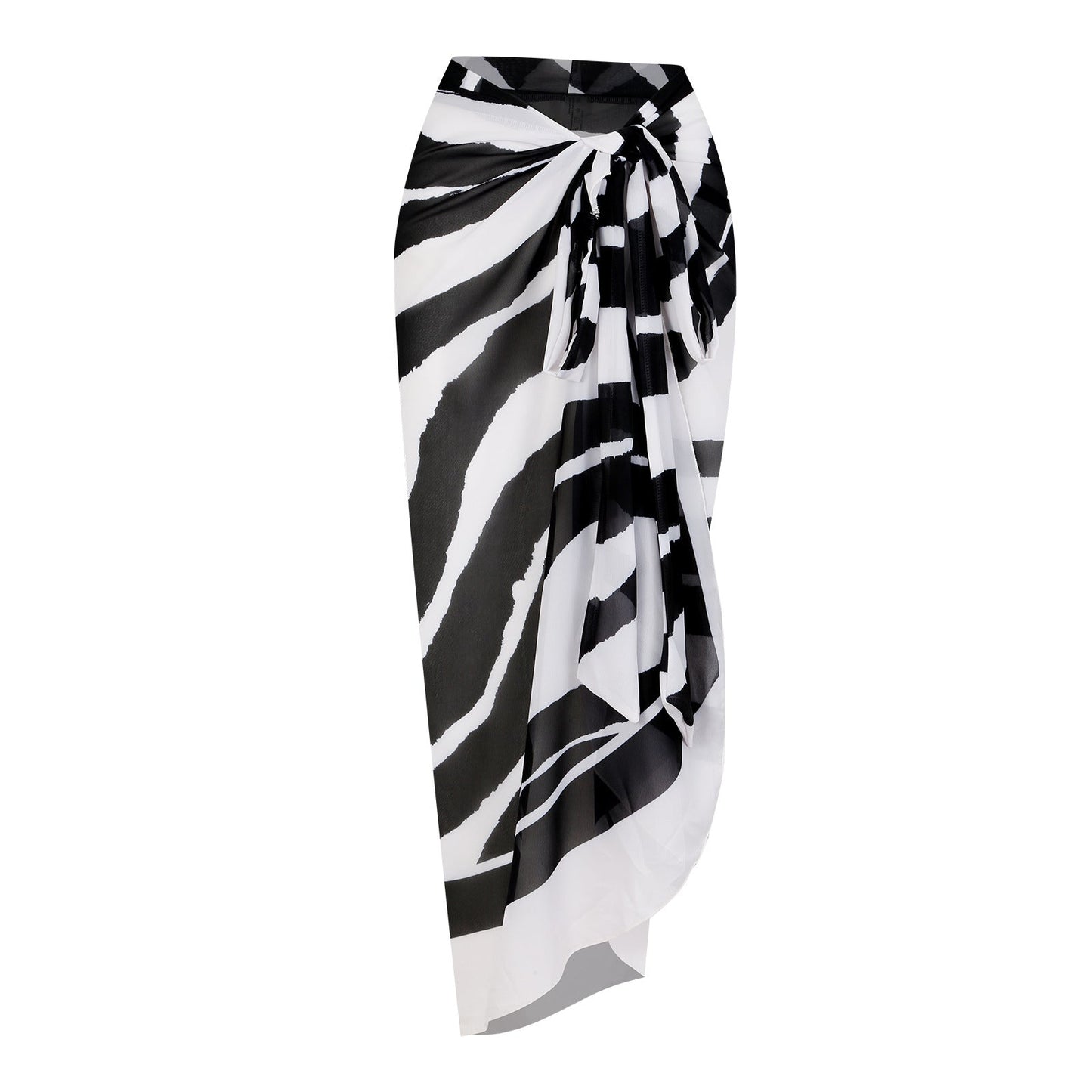 One Piece Swimsuit Black White Two Piece Sets Swimsuit Chiffon Dress