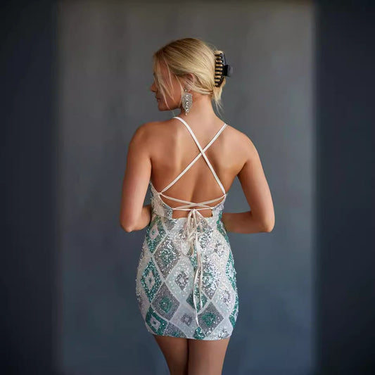 Party Sequined Mini Dress