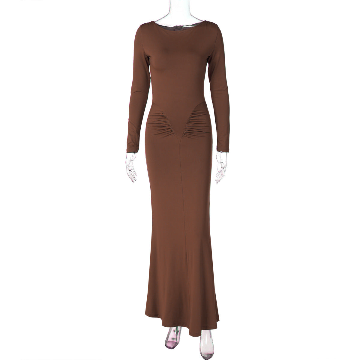Mildred Pleated Long Sleeve Dress