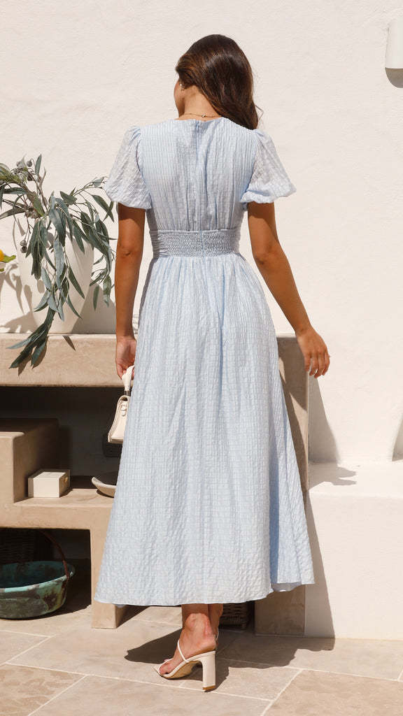 Lyara Midi Dress - Blue