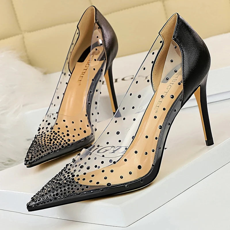 Transparent Stiletto Wedding Shoes for Women