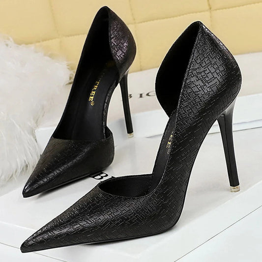 Sequin Cloth Women Pumps - Luxury High Heels for Fashionable Wedding Shoes