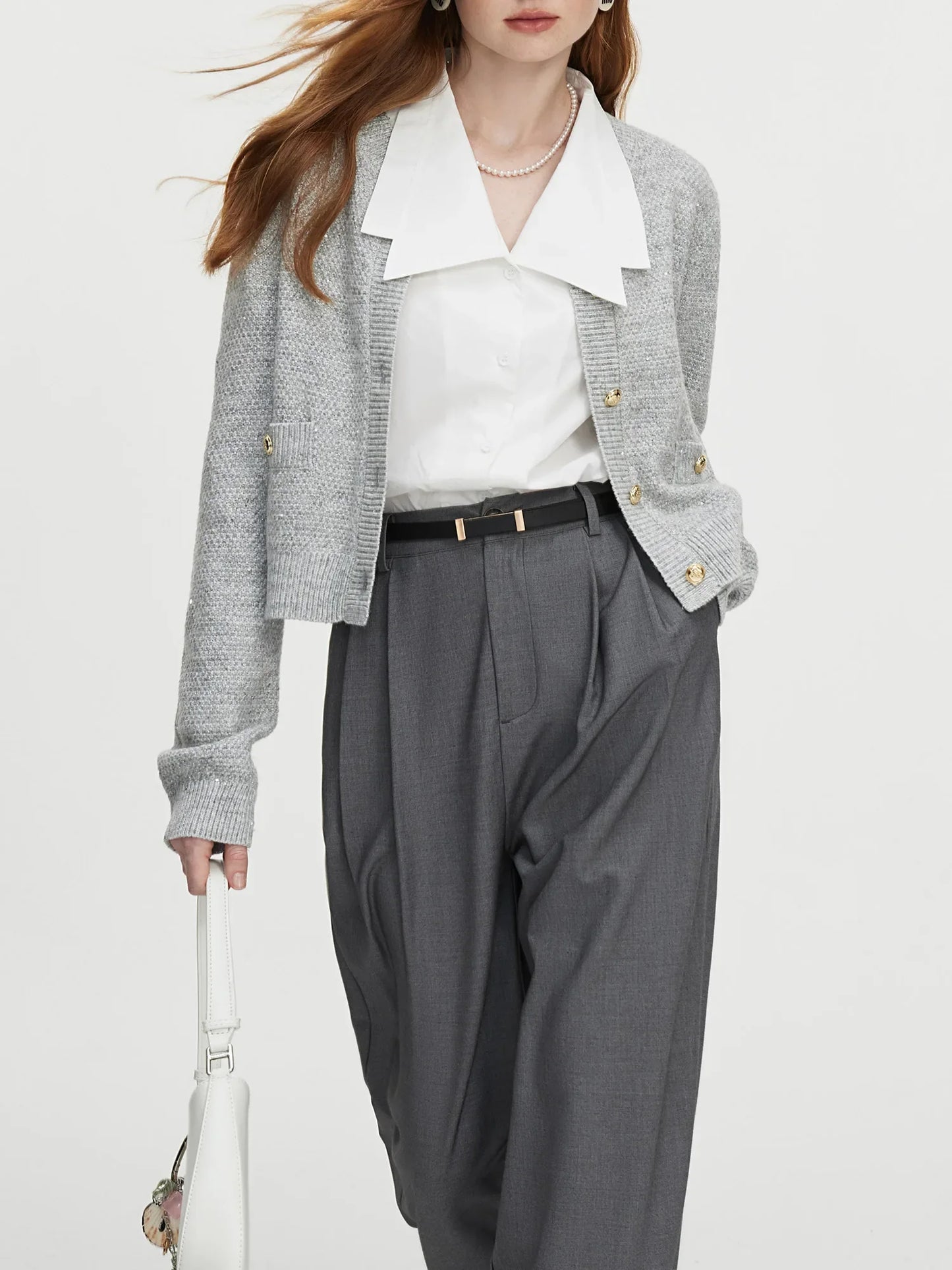 Round Neck Casual Knit Autumn Cardigan