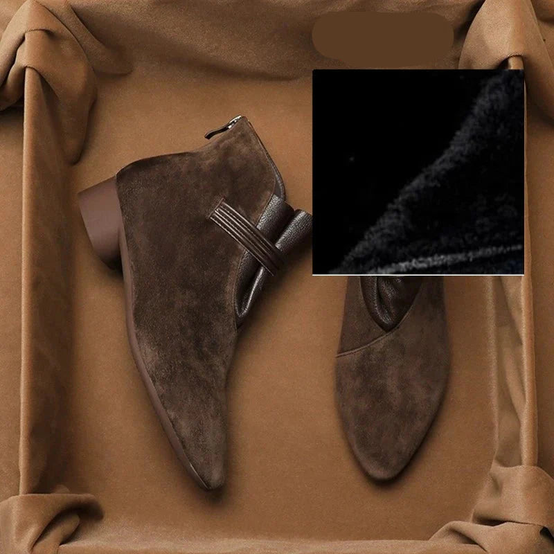 | Italian Crest Suede Boots