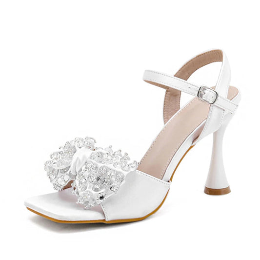 White Gladiator High Heel Sandals for Women 9CM
