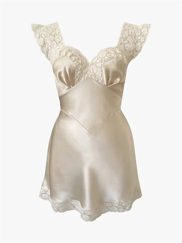 Lake Satin Mini Dress