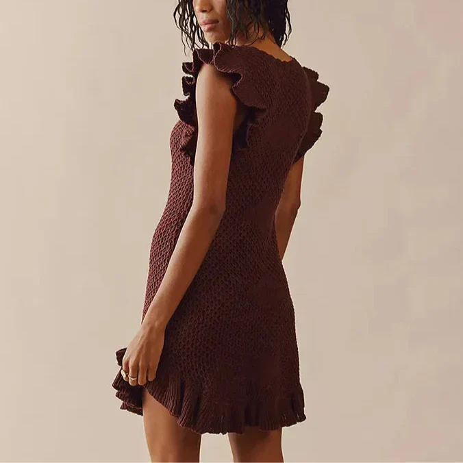 | Crochet Beach Mini Dress