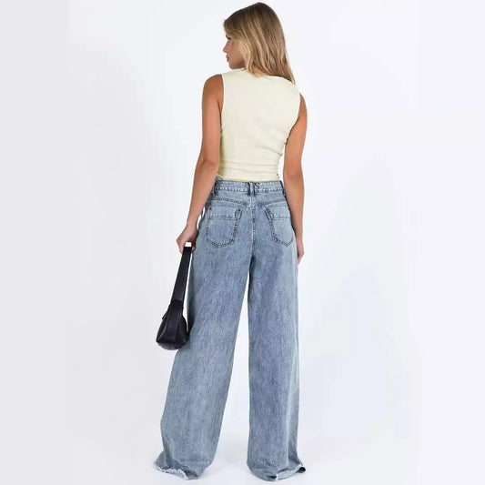 | Relaxed Wide-Leg Jeans
