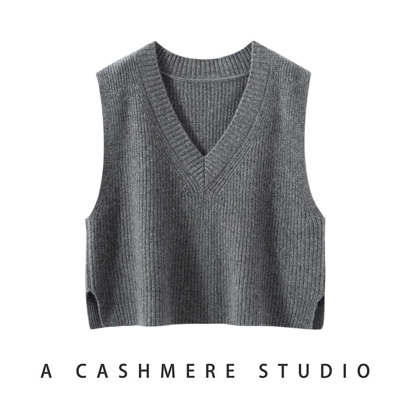 | Ribbed Cashmere Vest