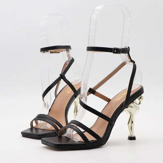 Unique Large Size High-Heeled Outdoor Sandals