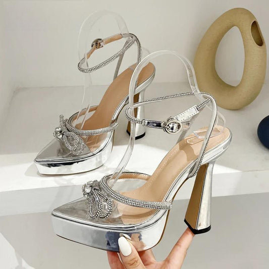 Clear PVC High Heels Women Pumps