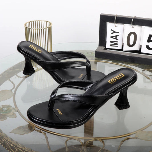 Luxury high-temperament ladies sandals, flip flops, and heels