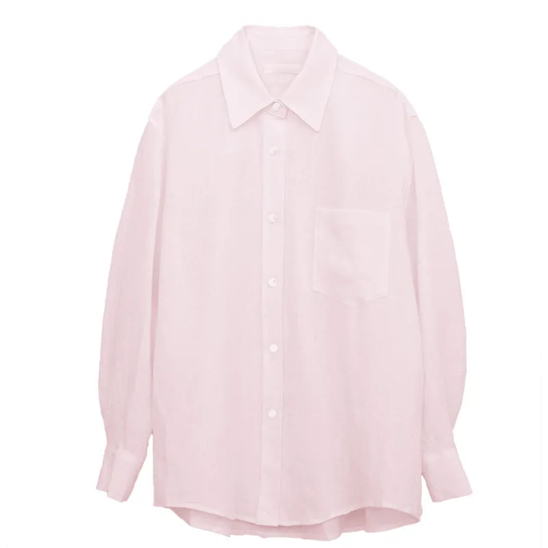 | Oversized Linen Blouse