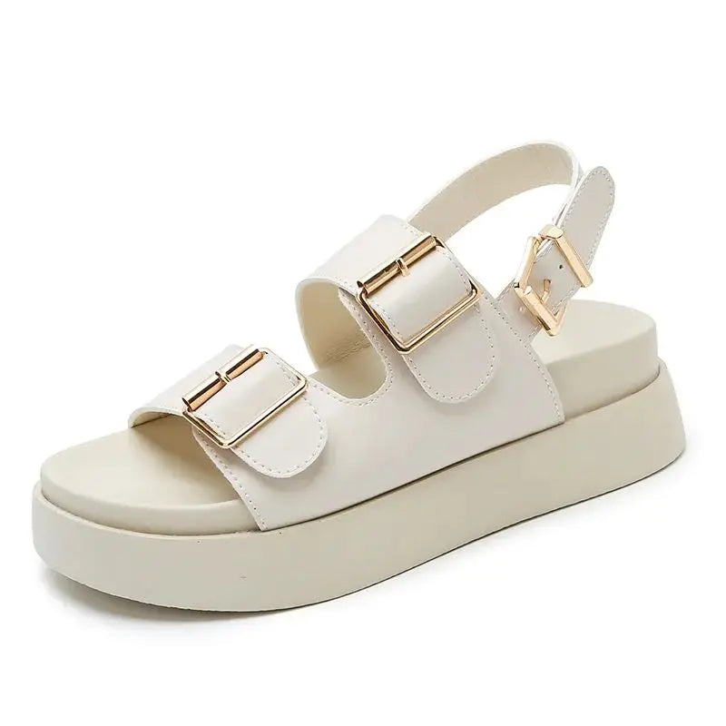 | Leather Platform Sandal