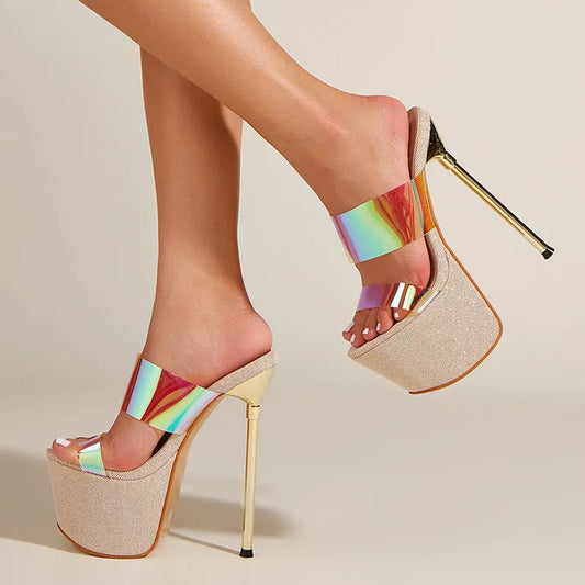 Bling Platform High Heels with Runway Style