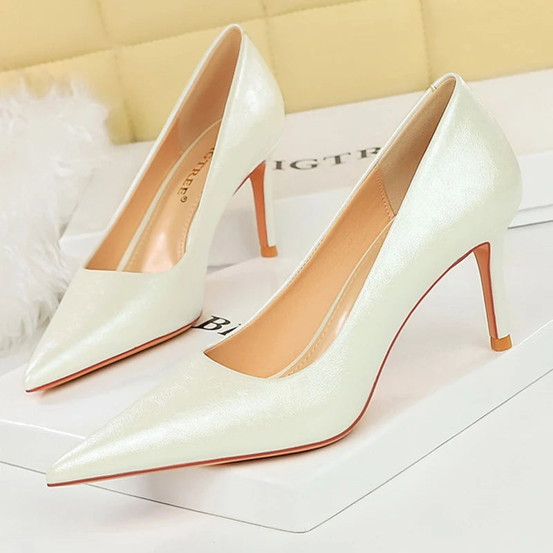 Elegant Retro Banquet High Heels Stilettos for Women