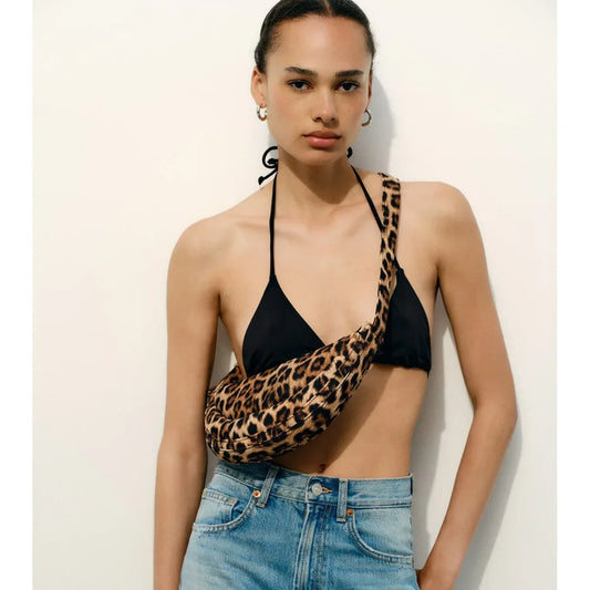 | Sling Bag, Leopard Print