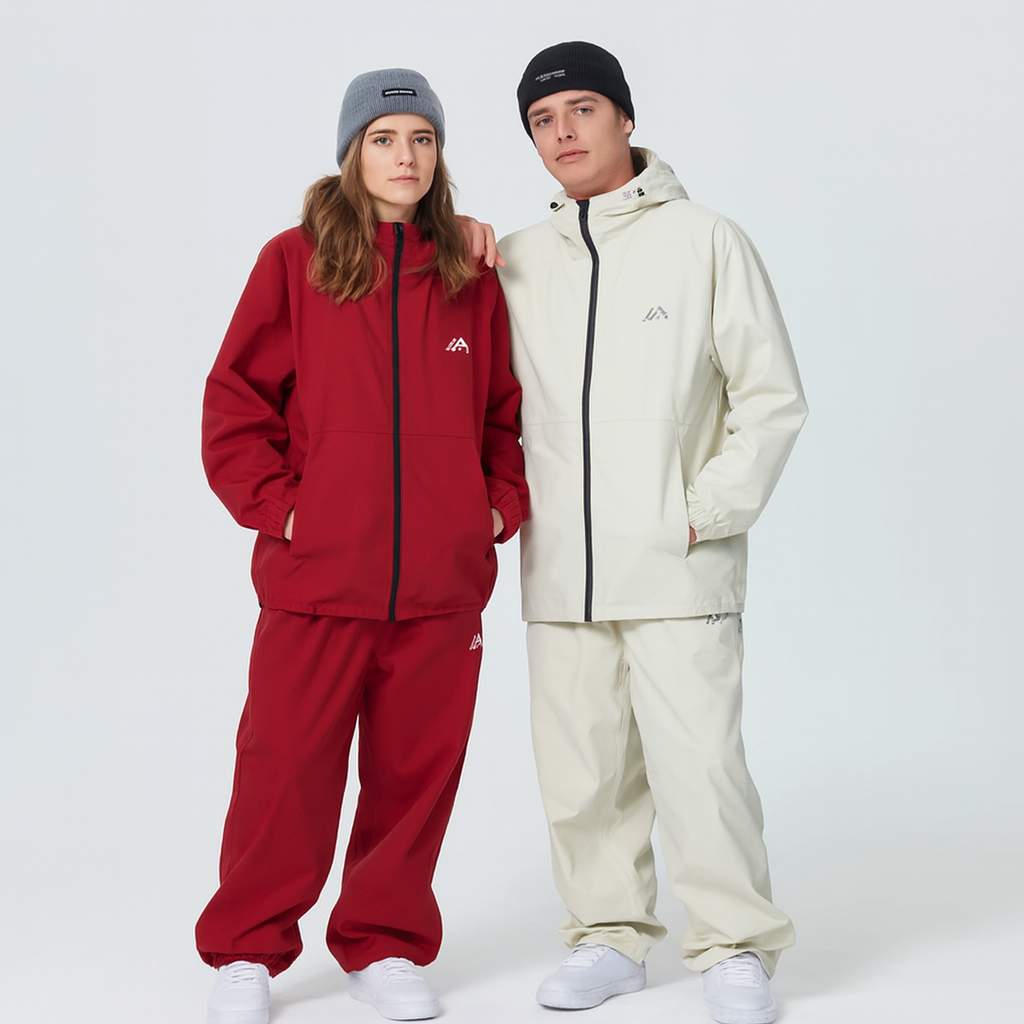 Unisex Ski Suit Weatherproof Jacket and Trousers Functional Ski Clothes