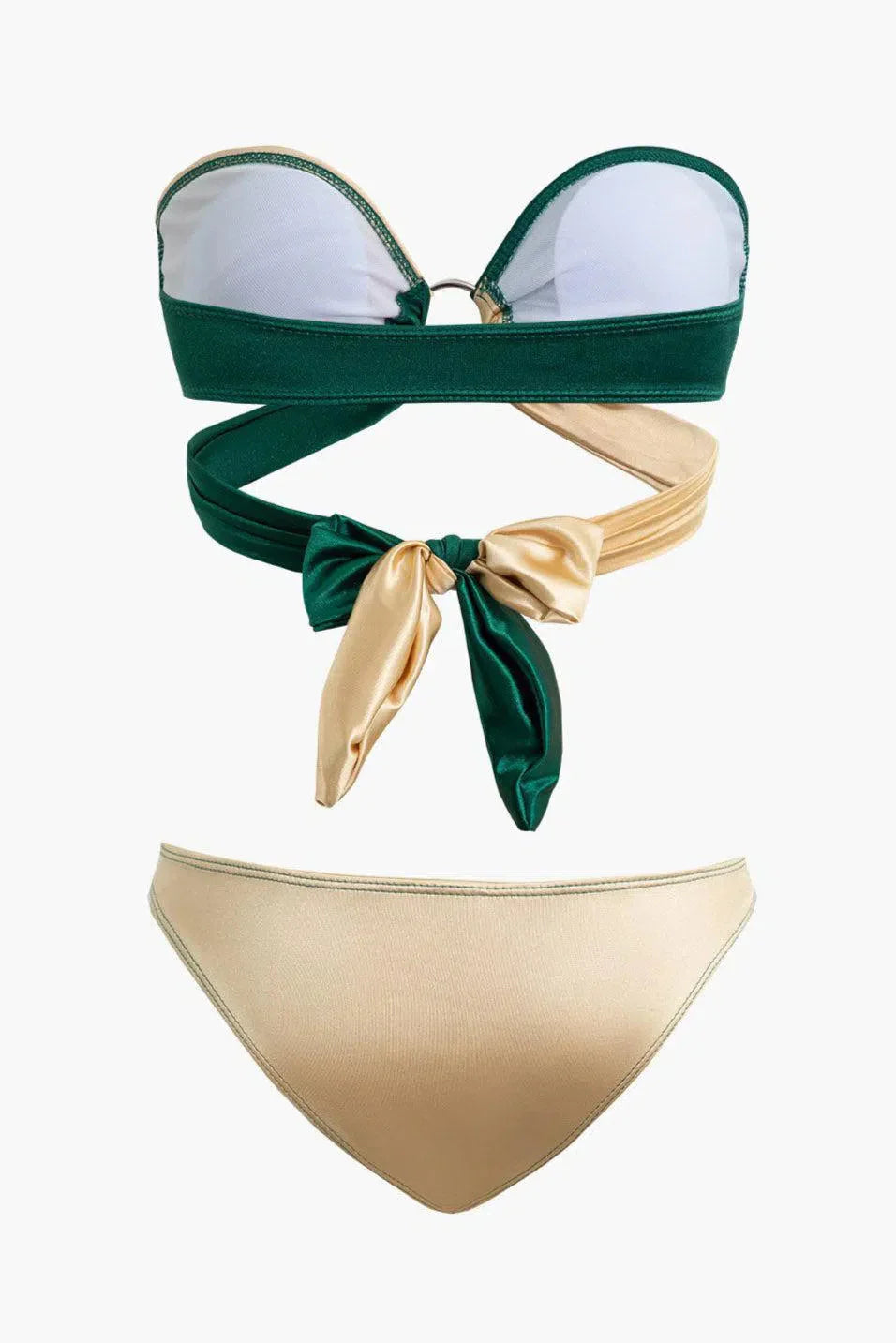 | Contrast Knot Bikini Set