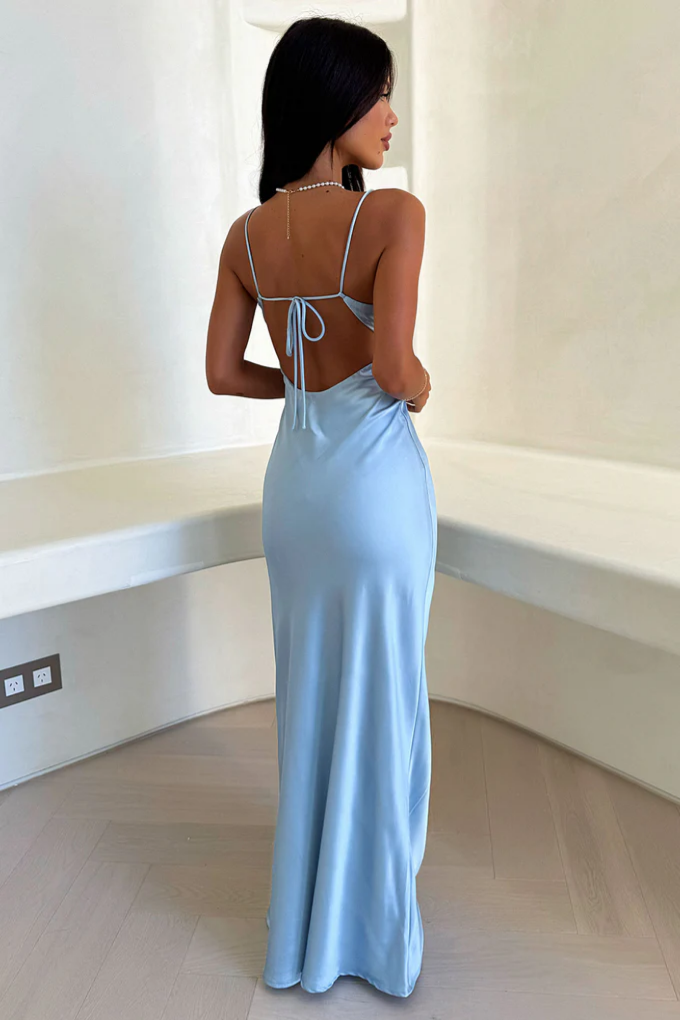 | Satin Maxi Dress