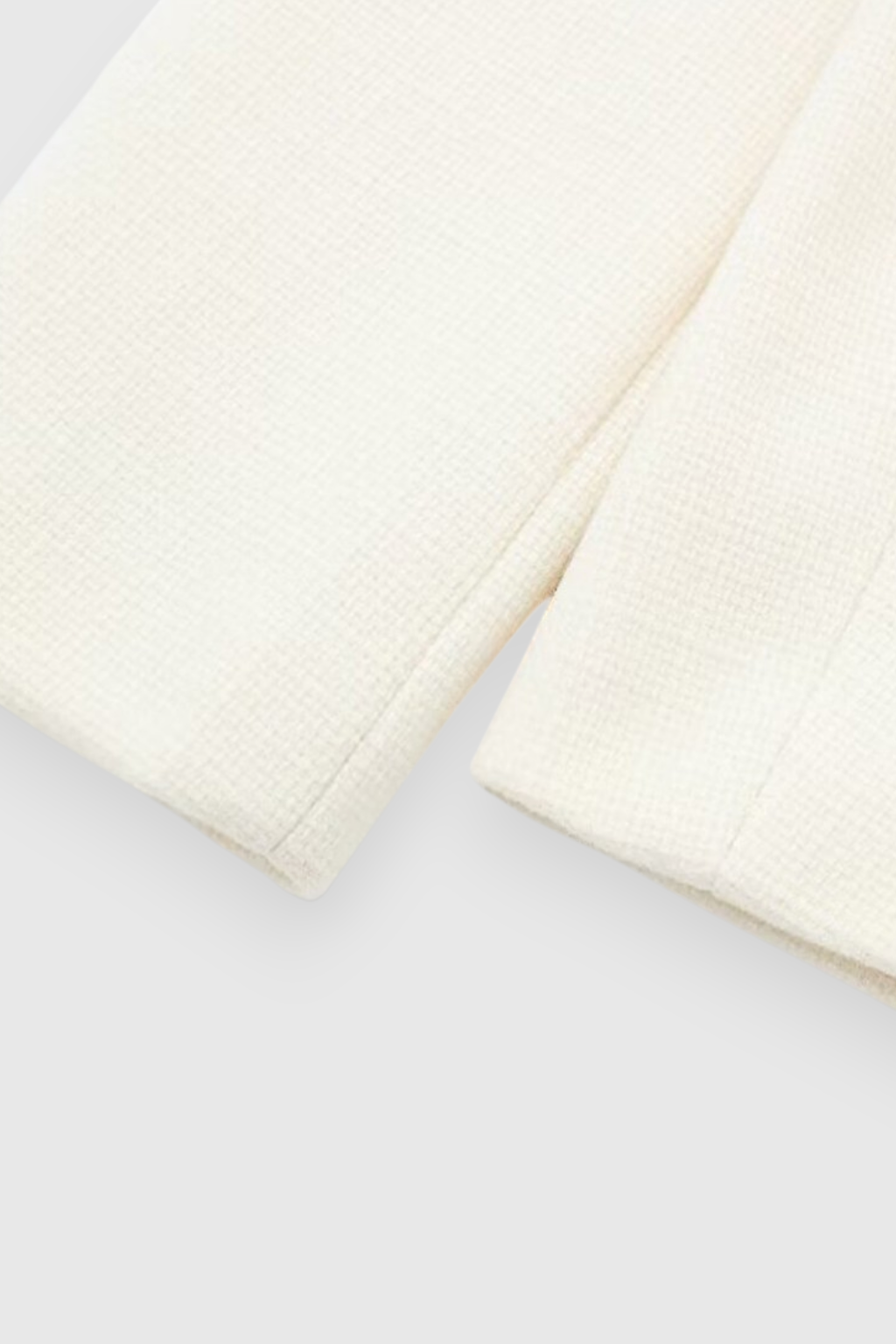 Gold-Button Pocket Jacket | Round Neck, Four Pocket Design