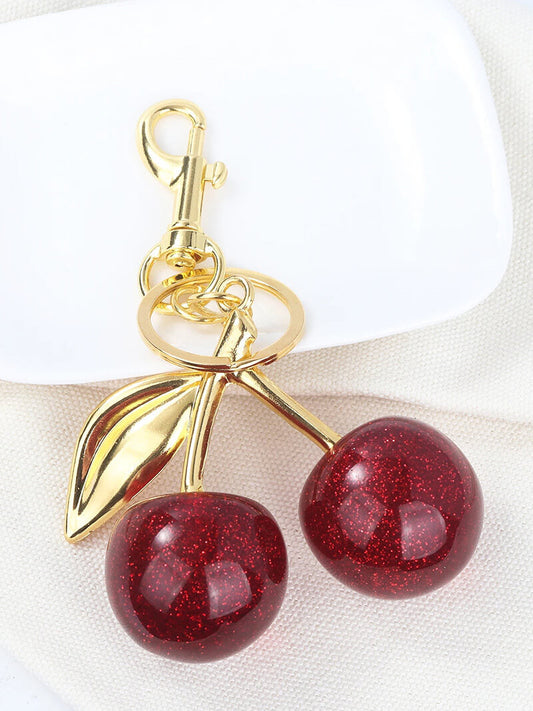 Women Cherry Bag Necklace