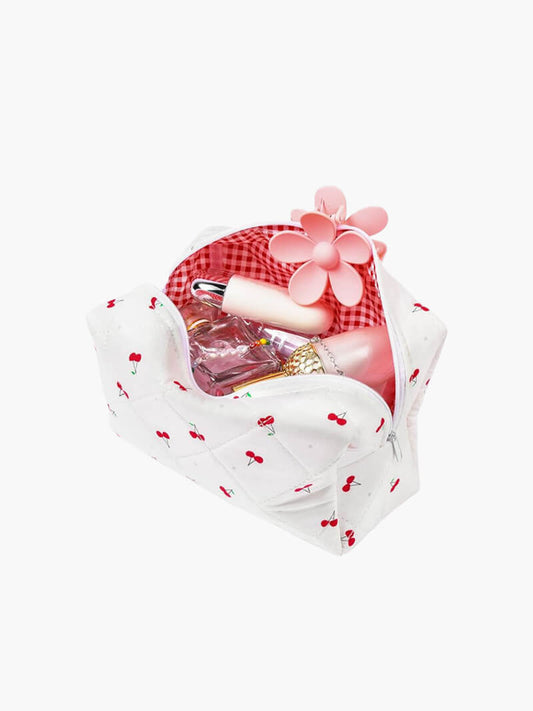 Women Cosmetic Bag Cherry Pattern