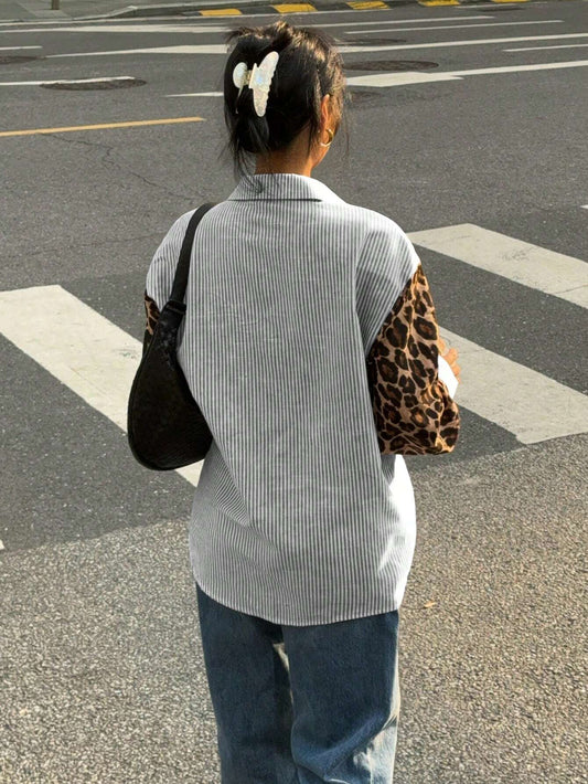 Women'S Blouse With Lion Details