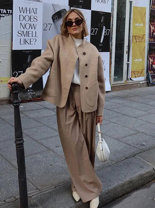 Women Wool Coat Oversized