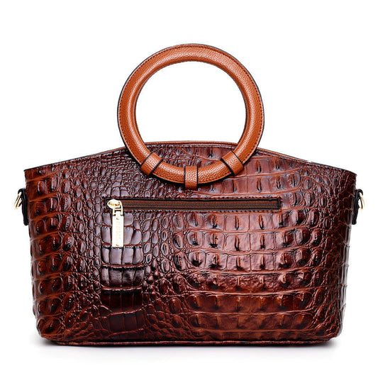 Women's Handbag Crocodile Pattern