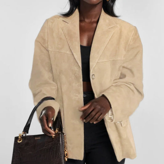 | Women's Button-Down Blazer Jacket