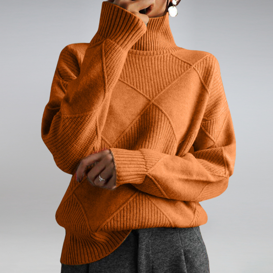 Women's Turtleneck Sweater Cashmere Style
