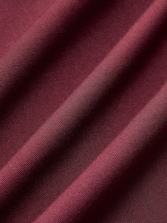 Womens Coat Minimalist Burgundy