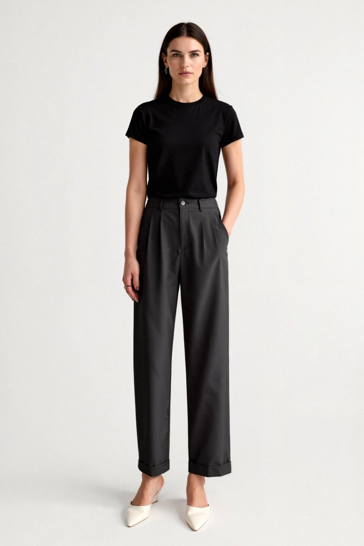 Womens Trousers With Pleats