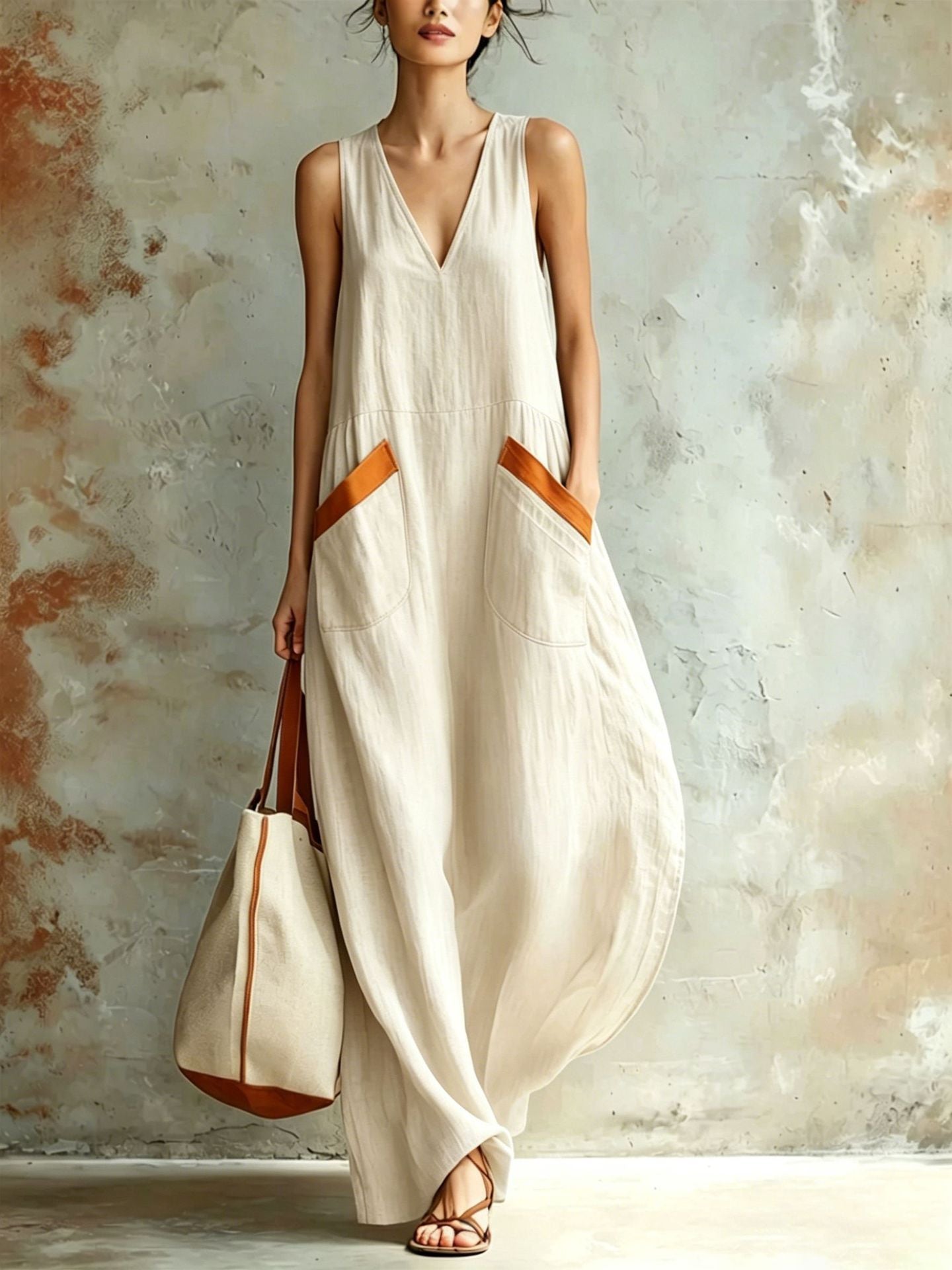 Solid Color Versatile Jumpsuit