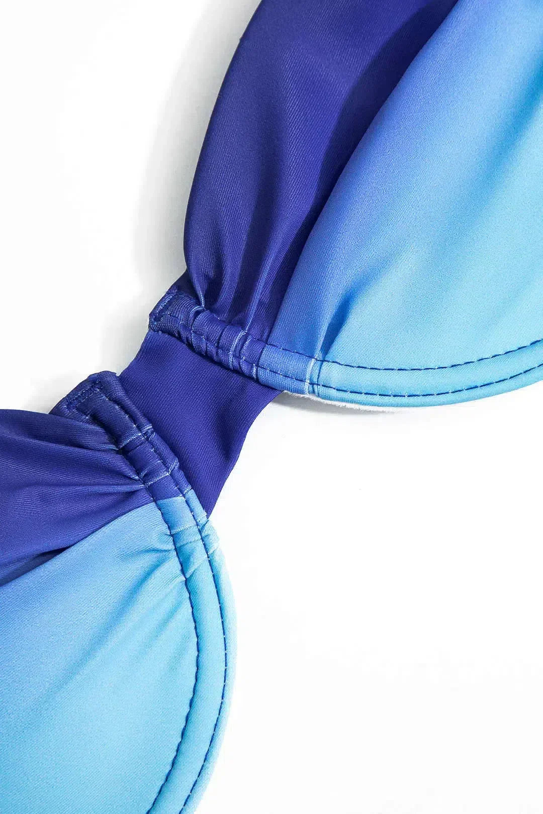 | Ombre bikini set in vibrant gradient