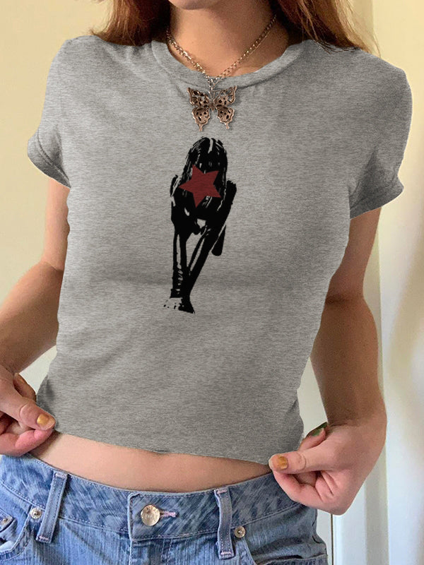 Face Print Short Sleeve Tee
