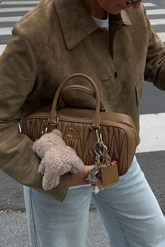 Solid Buttoned Long-Sleeve Casual Jacket