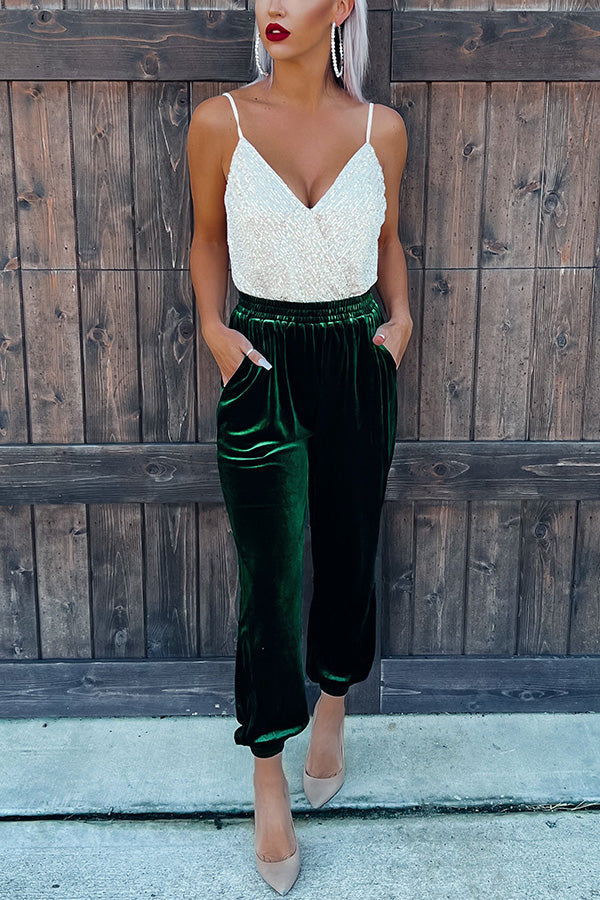 Velvet Pocket Pants