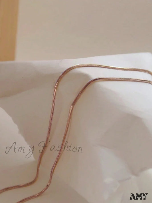 Amy Fashion - Minimalist Stainless Steel Necklace