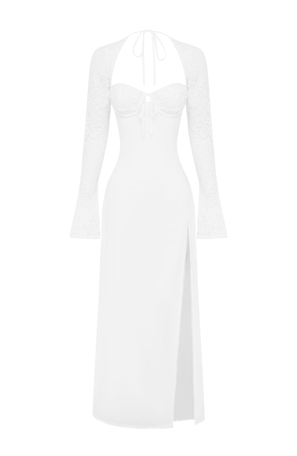 Lace Long Sleeve Maxi Dress
