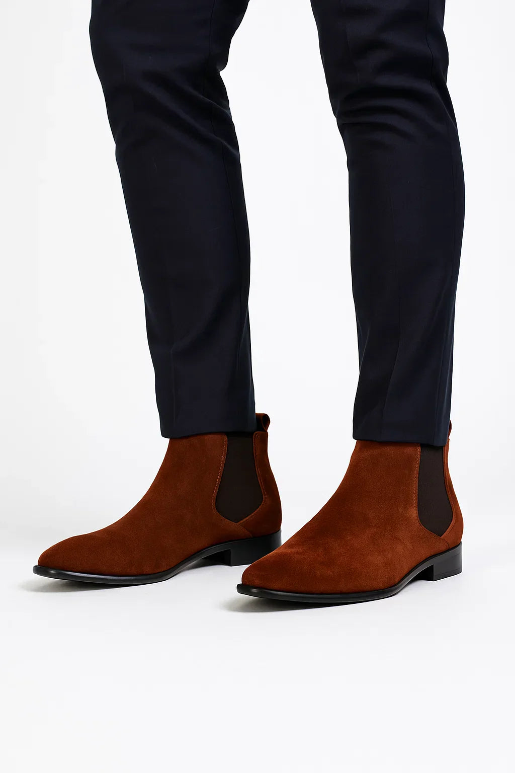 Atelier Faux Suede Chelsea Boots | Slip-On | Low Heel