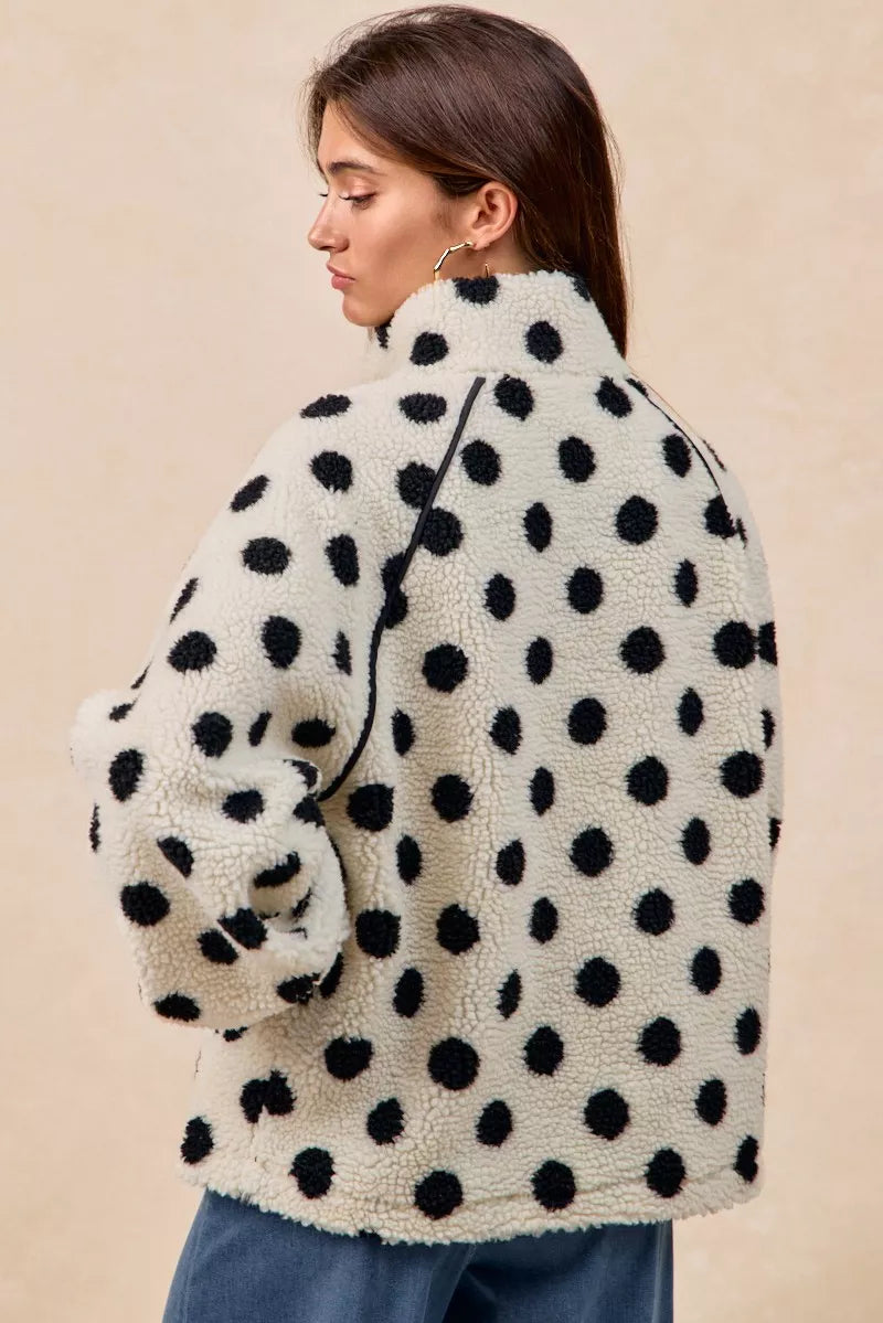 BiBi Polka Dot Sherpa